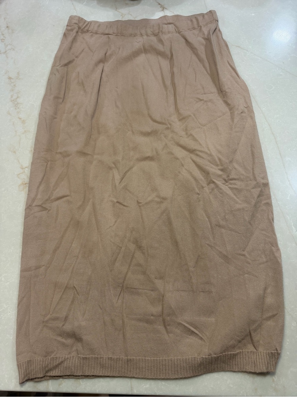 Fendi Midi Pencil Skirt Sand Beige Size 8